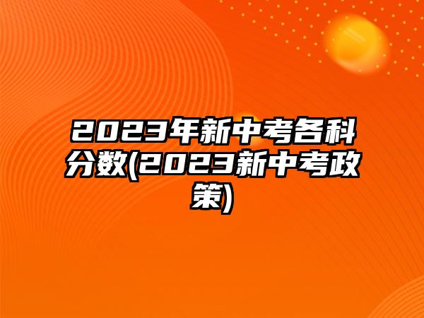 2023年新中考各科分?jǐn)?shù)(2023新中考政策)