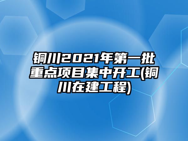 銅川2021年第一批重點項目集中開工(銅川在建工程)