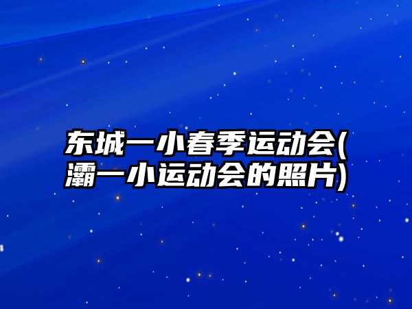 東城一小春季運動會(浐灞一小運動會的照片)