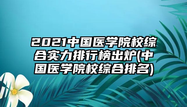 2021中國醫(yī)學(xué)院校綜合實力排行榜出爐(中國醫(yī)學(xué)院校綜合排名)