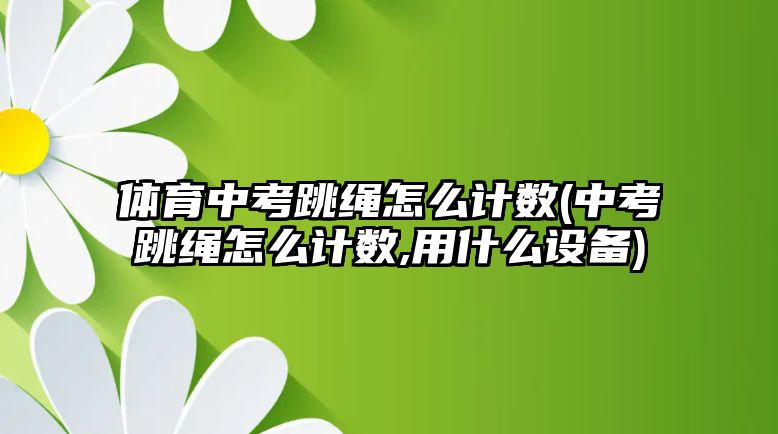 體育中考跳繩怎么計數(shù)(中考跳繩怎么計數(shù),用什么設(shè)備)