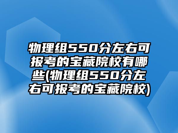 物理組550分左右可報(bào)考的寶藏院校有哪些(物理組550分左右可報(bào)考的寶藏院校)