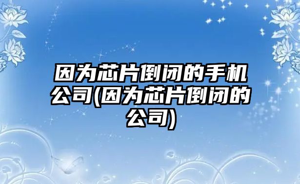 因為芯片倒閉的手機(jī)公司(因為芯片倒閉的公司)