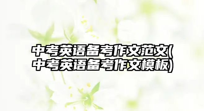 中考英語(yǔ)備考作文范文(中考英語(yǔ)備考作文模板)