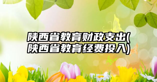 陜西省教育財政支出(陜西省教育經費投入)