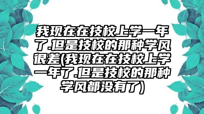 我現(xiàn)在在技校上學(xué)一年了.但是技校的那種學(xué)風(fēng)很差(我現(xiàn)在在技校上學(xué)一年了.但是技校的那種學(xué)風(fēng)都沒有了)