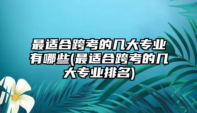 最適合跨考的幾大專業(yè)有哪些(最適合跨考的幾大專業(yè)排名)