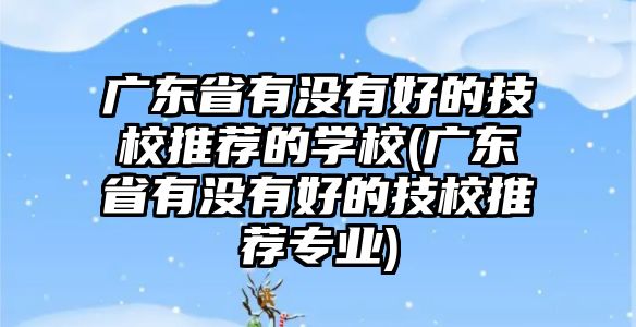 廣東省有沒有好的技校推薦的學校(廣東省有沒有好的技校推薦專業(yè))