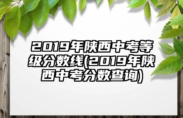 2019年陜西中考等級分?jǐn)?shù)線(2019年陜西中考分?jǐn)?shù)查詢)