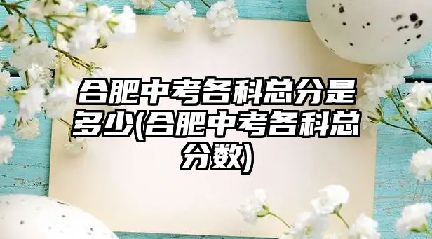 合肥中考各科總分是多少(合肥中考各科總分?jǐn)?shù))